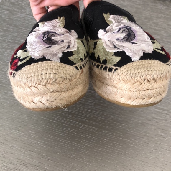 ALEXANDER MCQUEEN embroidered espadrilles floral Size 7 - Picture 7 of 12
